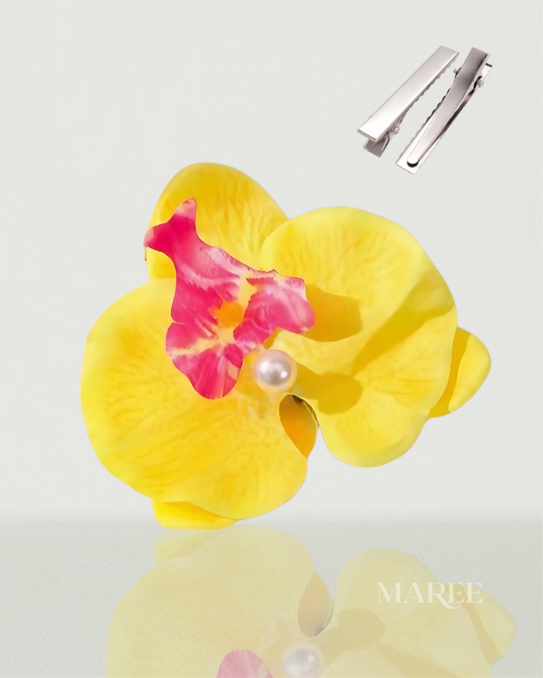 Pince à Cheveux Fleurs d'Orchidée - Tropical Orchid Flowers Hair Clip