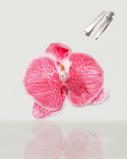 Pince à Cheveux Fleurs d'Orchidée - Tropical Orchid Flowers Hair Clip