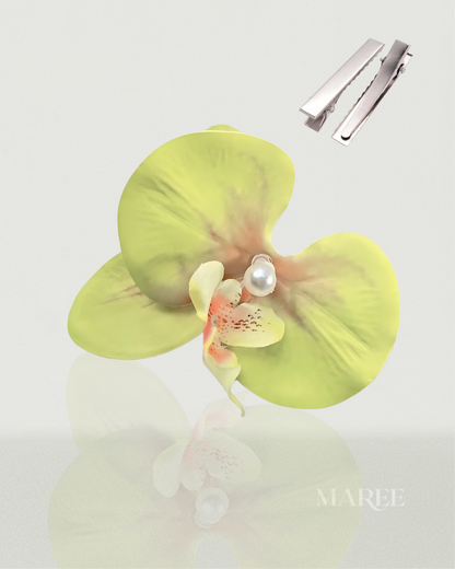Pince à Cheveux Fleurs d'Orchidée - Tropical Orchid Flowers Hair Clip