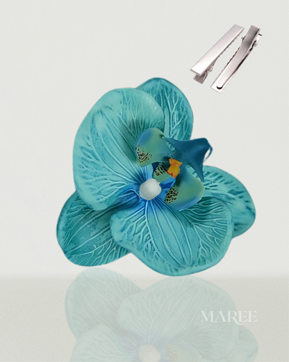 Pince à Cheveux Fleurs d'Orchidée - Tropical Orchid Flowers Hair Clip