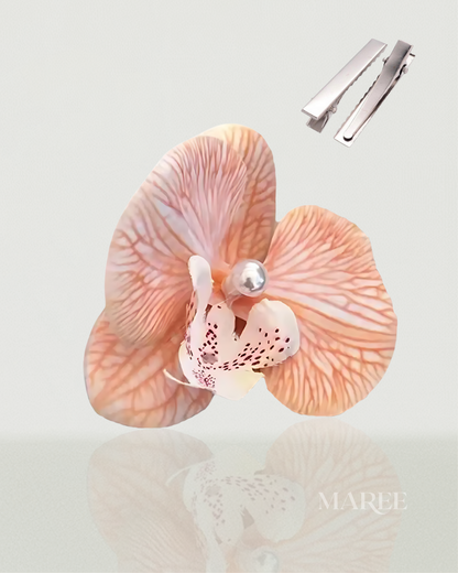 Pince à Cheveux Fleurs d'Orchidée - Tropical Orchid Flowers Hair Clip
