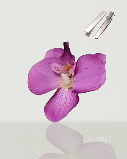 Pince à Cheveux Fleurs d'Orchidée - Tropical Orchid Flowers Hair Clip