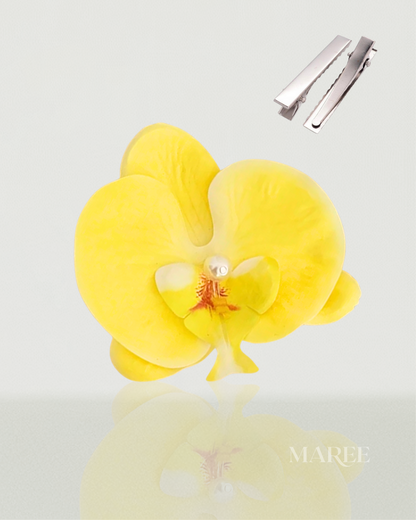 Pince à Cheveux Fleurs d'Orchidée - Tropical Orchid Flowers Hair Clip