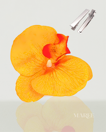 Pince à Cheveux Fleurs d'Orchidée - Tropical Orchid Flowers Hair Clip