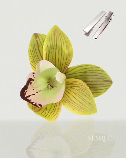 Pince à Cheveux Fleurs d'Orchidée - Tropical Orchid Flowers Hair Clip