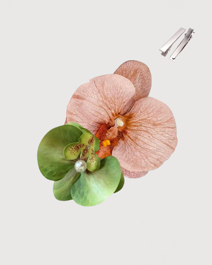 Pince à Cheveux Fleurs d'Orchidée - Tropical Orchid Flowers Hair Clip