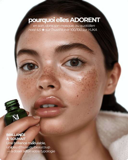 Huile pour cheveux à l'Immortelle Bio avec pipette, nutrition et pousse